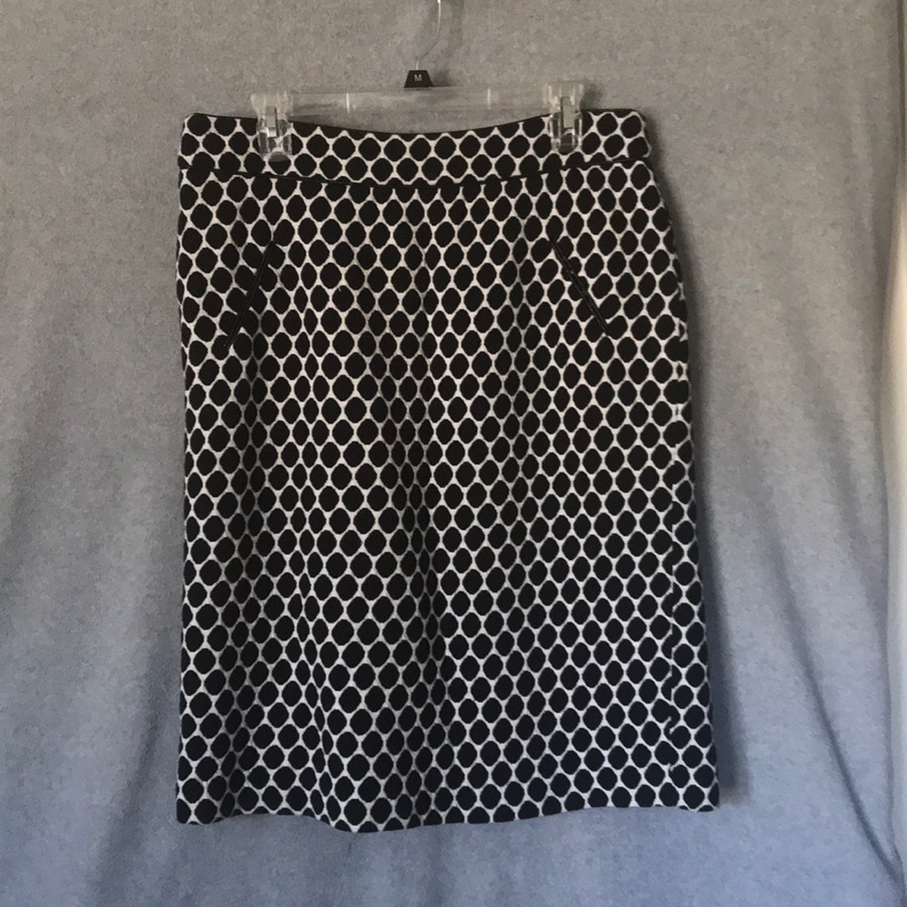 Black and white lined skirt